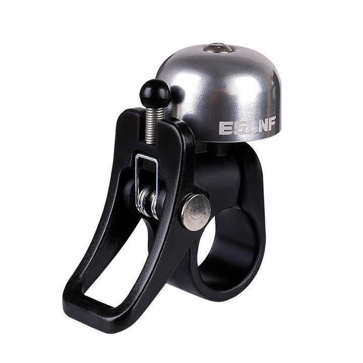 quick-release bicycle bell with ergonomic flip-lever clamp mount Kalsten