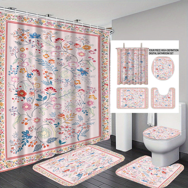 Digital Floral Print Bathroom Set Kalsten