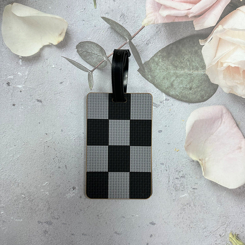 Checkerboard Pattern Luggage Tag Kalsten