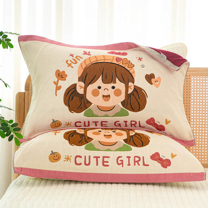 Women Decorative Pillow with Cheerful Design Kalsten