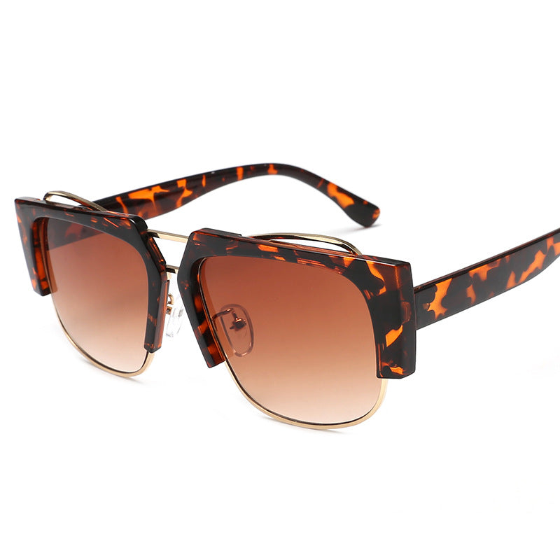 Women Fashion Square Sunglasses with Unique Chain Design Kalsten