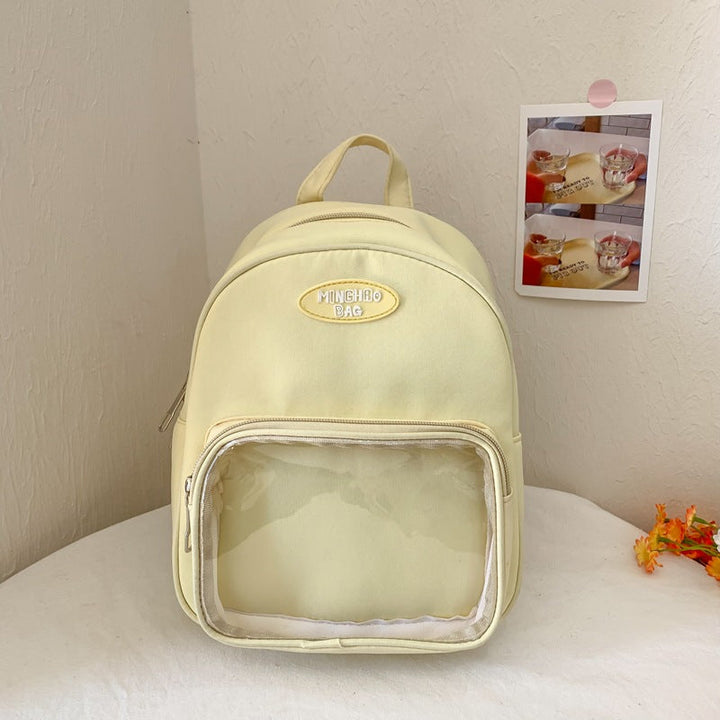 Multi-Functional Transparent Panel School Backpack