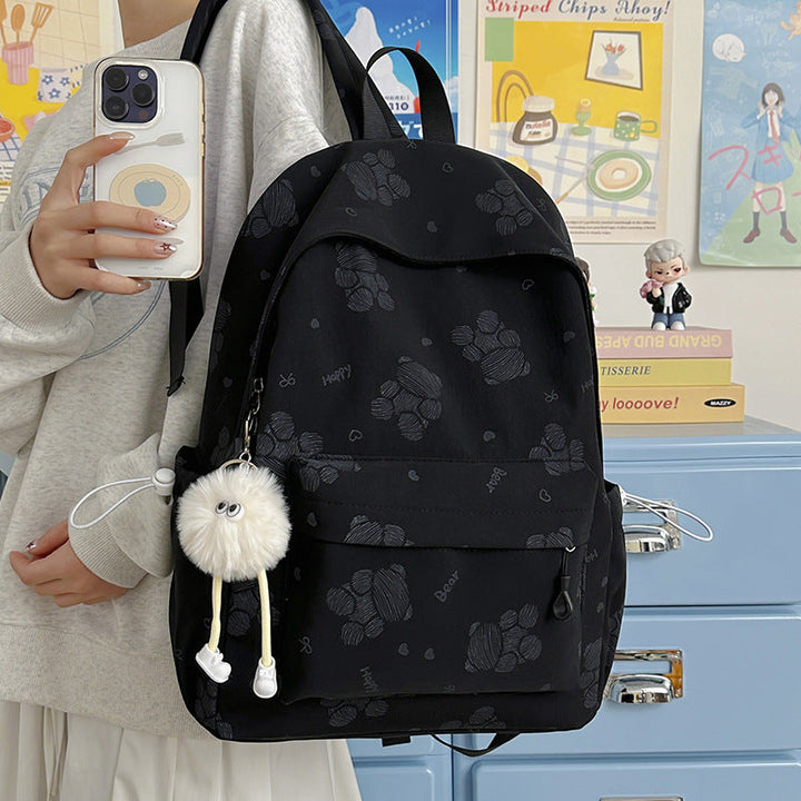 Backpack with Cute Paw Designs and Ergonomic Shoulder Straps Kalsten