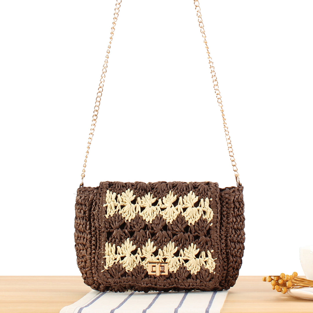 Handbag in Braided Flower Pattern Kalsten