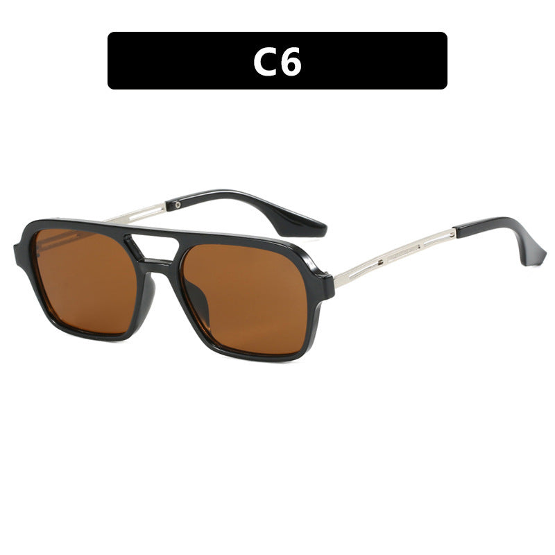 Women's striking square sunglasses with transparent frame Kalsten