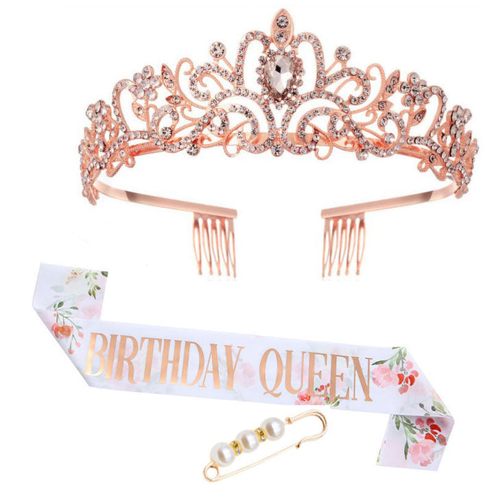 Women's Festive Crown with Elegant Sash Kalsten