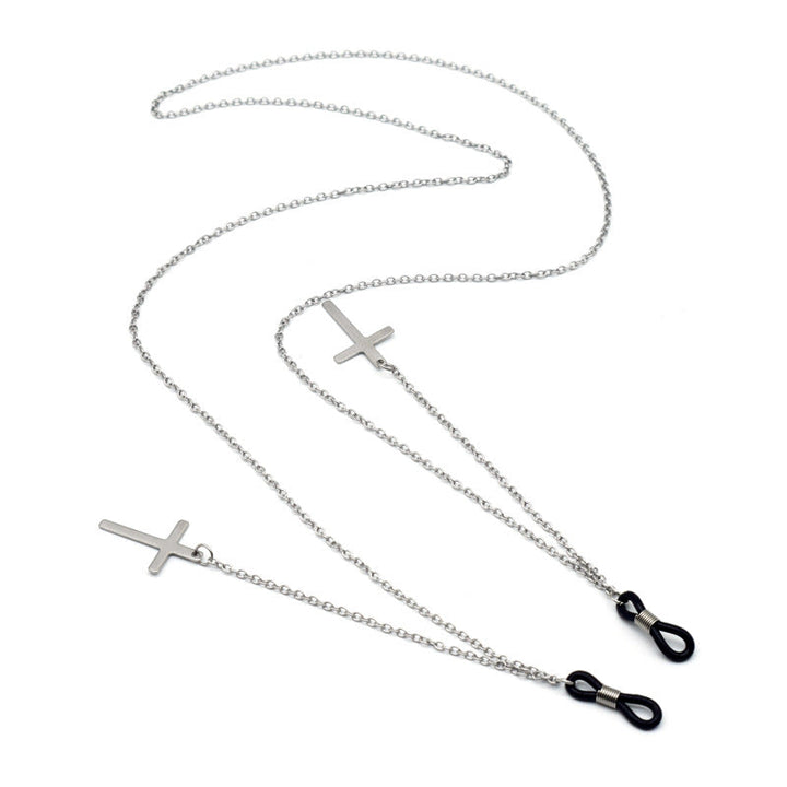 Trendy Metal Cross Eyewear Chain Kalsten