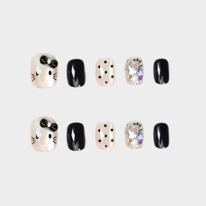 Premium Glittering Press-On Nail Extensions Kalsten