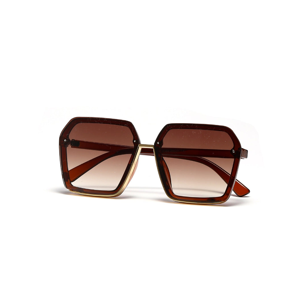 Women's creative oversized sunglasses with unique geometry Kalsten