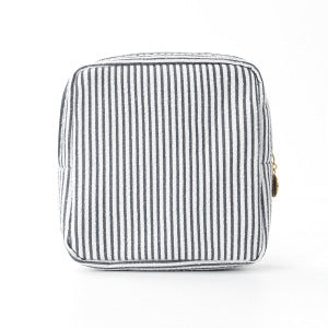 Cosmetic storage bag with fine stripe pattern Kalsten