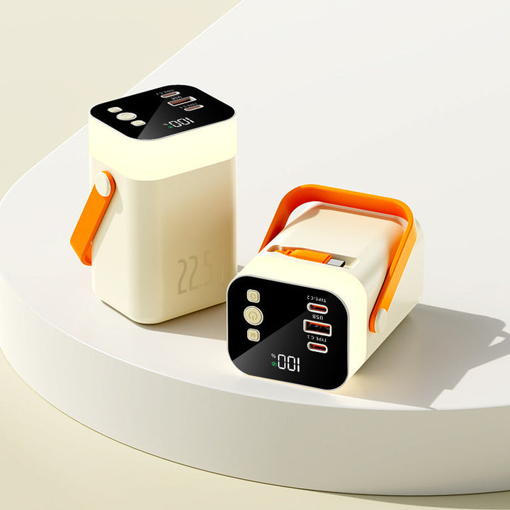 Practical powerbank with carrying handle and multiple connections Kalsten