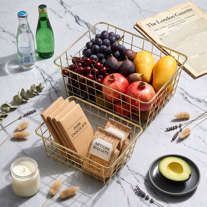 Organizer basket made of sturdy wire Kalsten