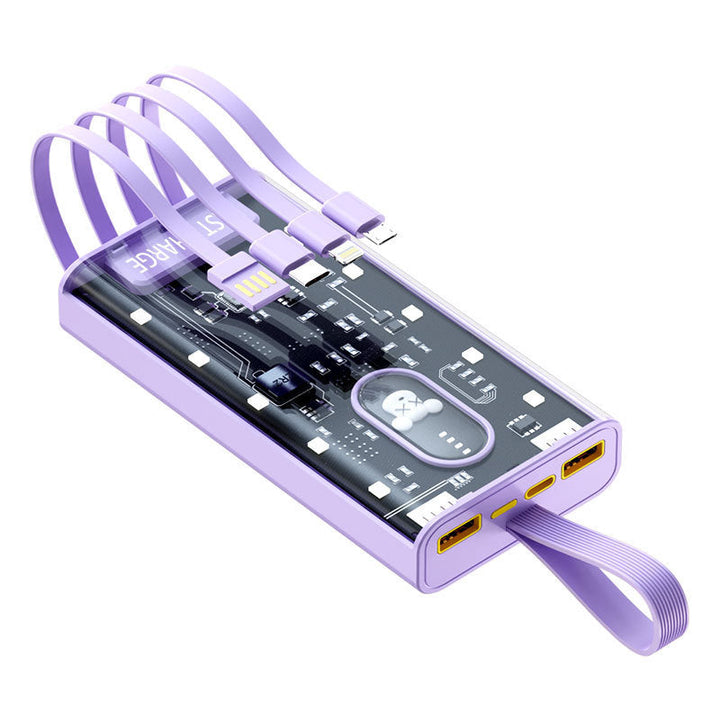 Portable power bank with integrated multi-charging port and intelligent charging display Kalsten