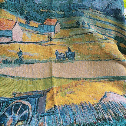 Artistic Landscape Pattern Throw Blanket