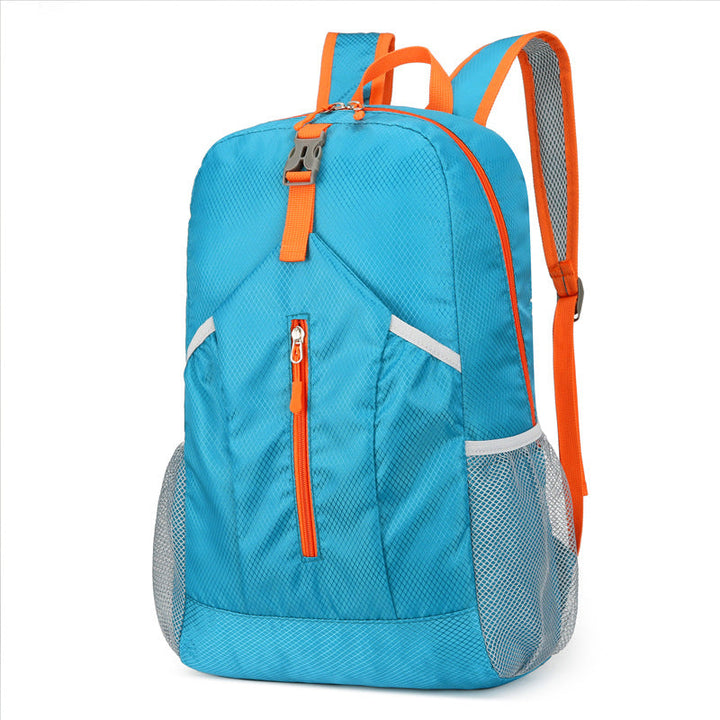 Unisex nan ultra-light foldable day backpack with organizer compartments, water-repellent material, and mesh side pockets Kalsten