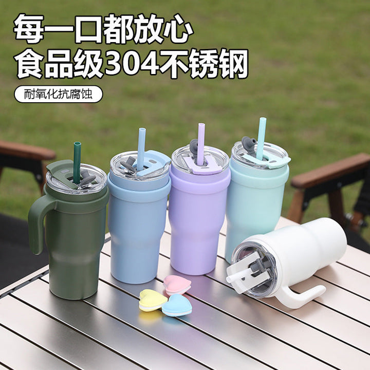 Unisex drinking cup with straw Kalsten