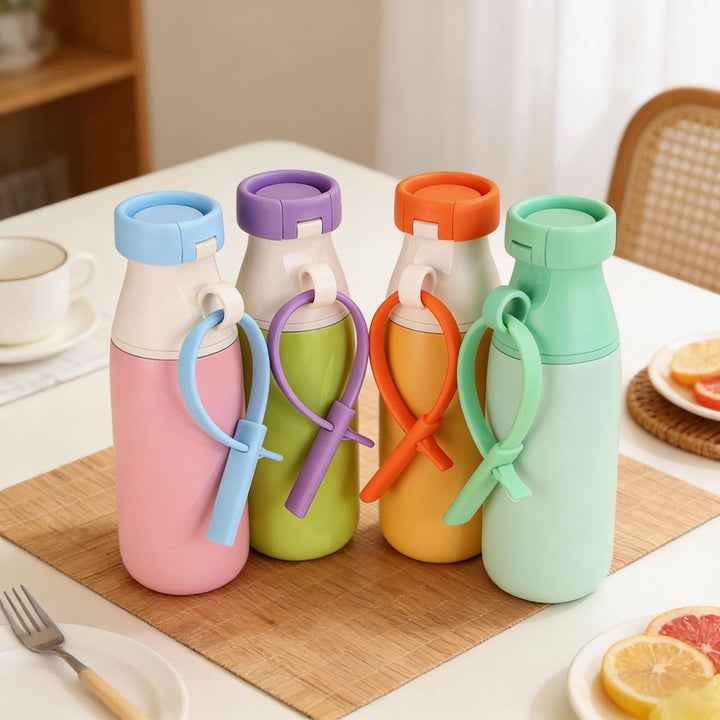 Ladies Insulated Sports Water Bottle with practical carrying strap Kalsten
