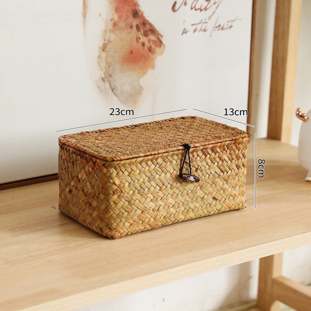Handcrafted Oval Woven Storage Box Kalsten