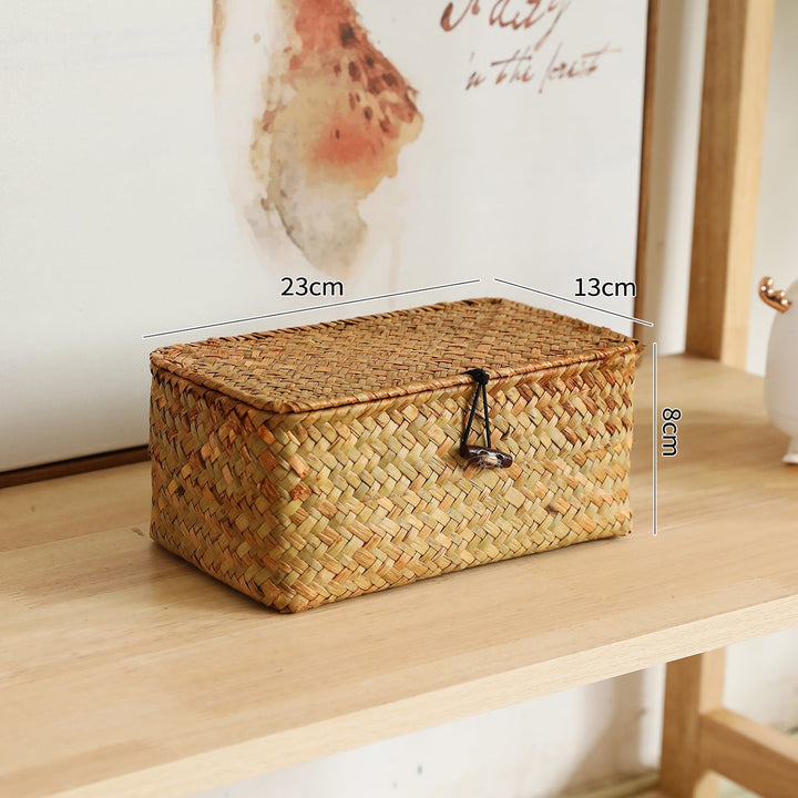 Handcrafted Oval Woven Storage Box Kalsten