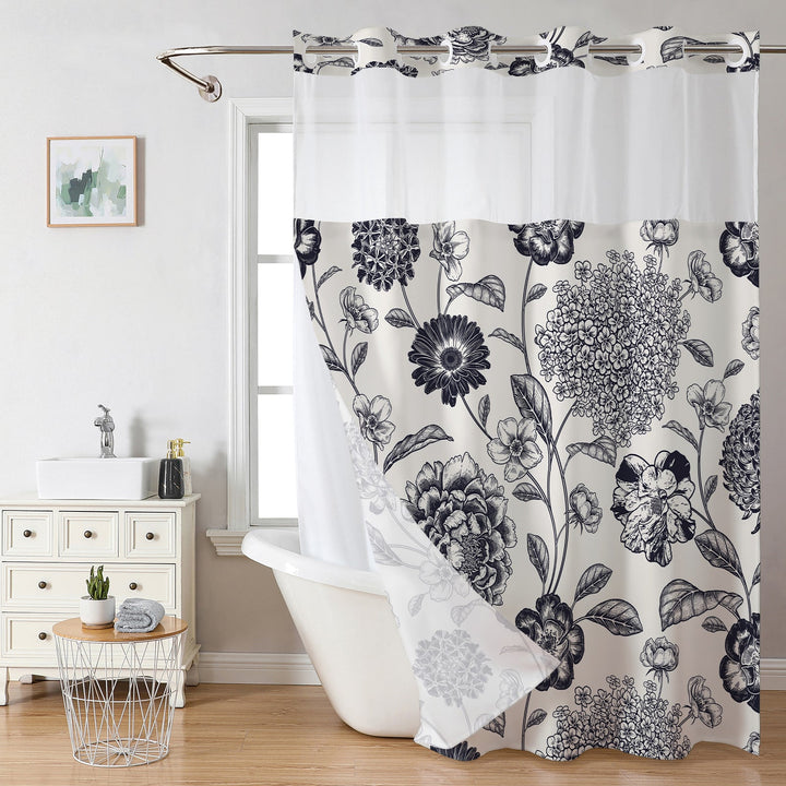 Floral Print Shower Curtain Kalsten
