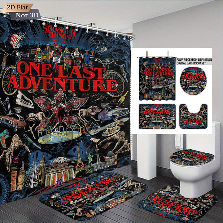 Stranger Things Adventure-Themed Digital Bathroom Set Kalsten