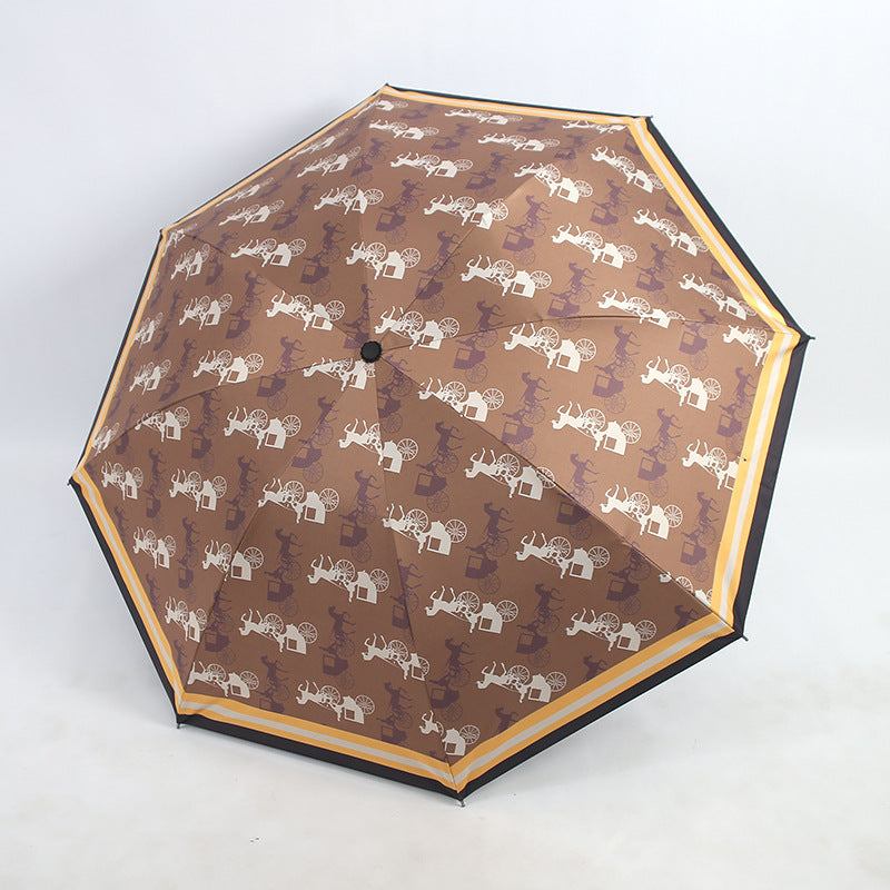 Women's Folding Umbrella with Unique Animal Design Kalsten