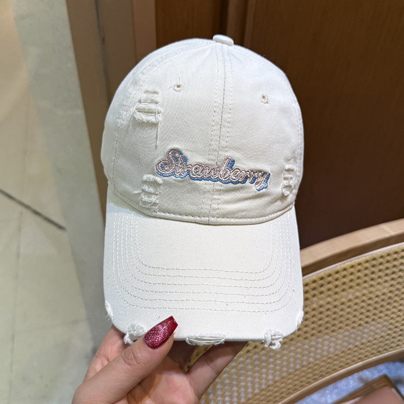 Women's Distressed Cotton Cap Kalsten