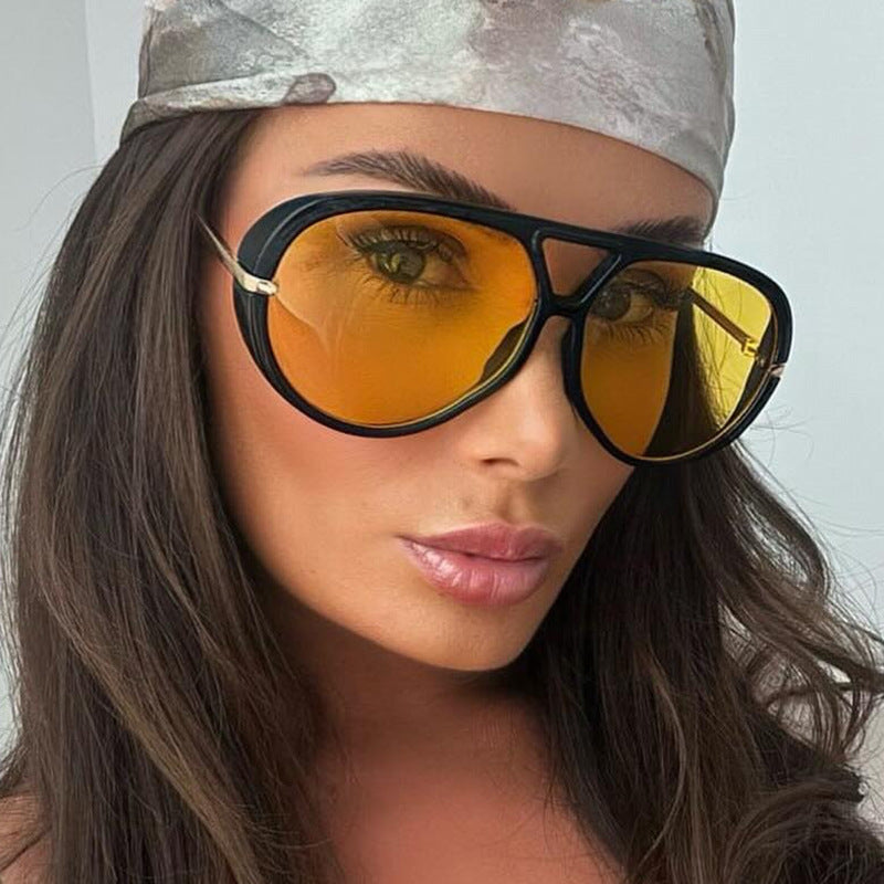 Women's fashionable large sunglasses with elegant frame and protective lenses Kalsten