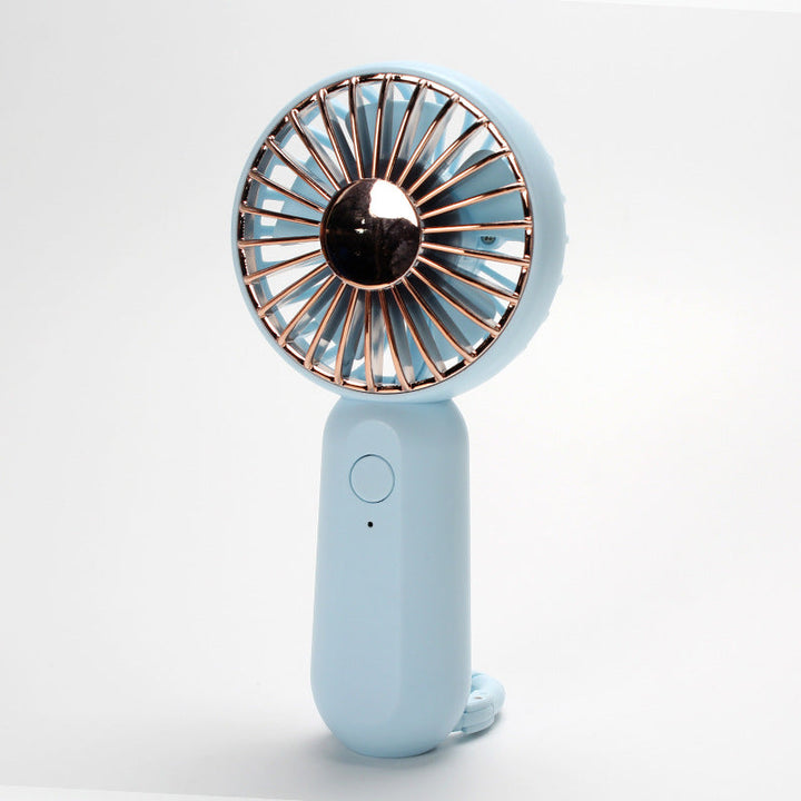 Unisex portable mini hand fan with USB charging and carrying strap Kalsten