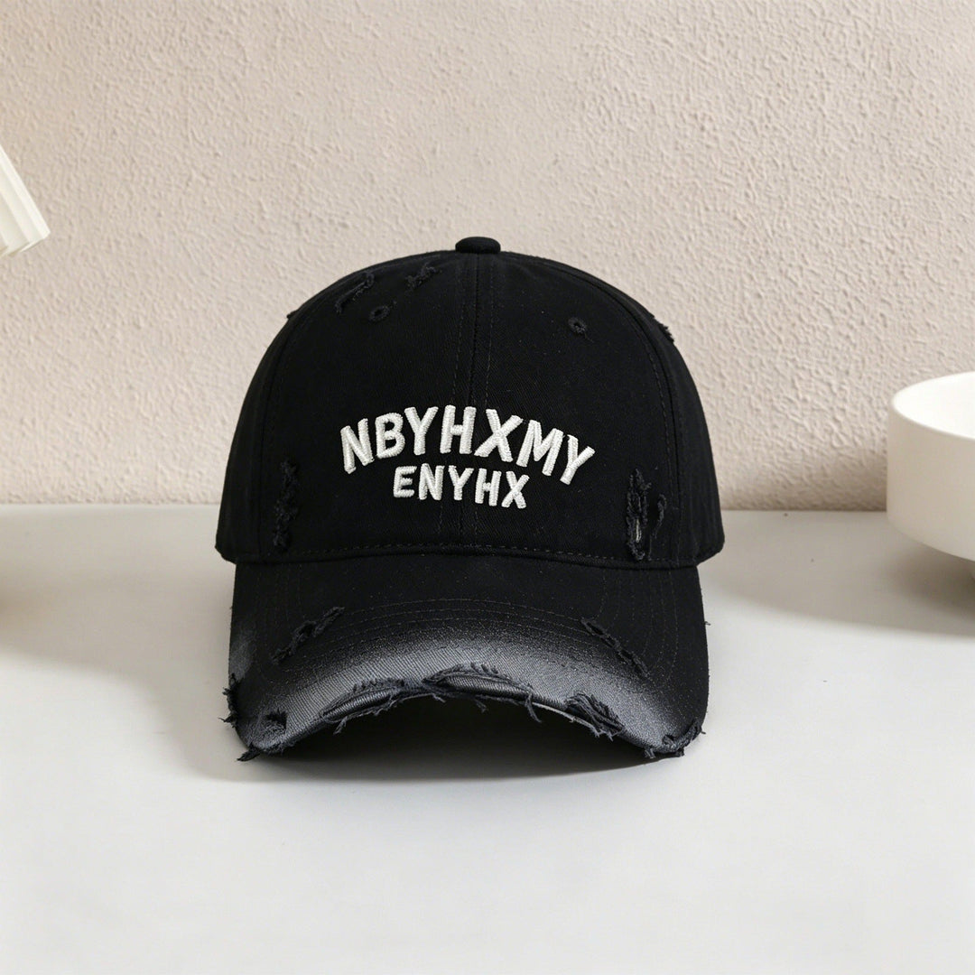 Men's Casual Distressed Textured Baseball Cap Kalsten