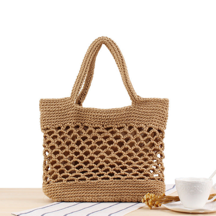 Net shopping bag made of hand-knotted natural material Kalsten