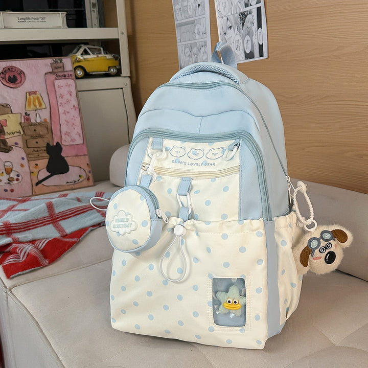Fun Character-Themed Multi-Pocket School Backpack