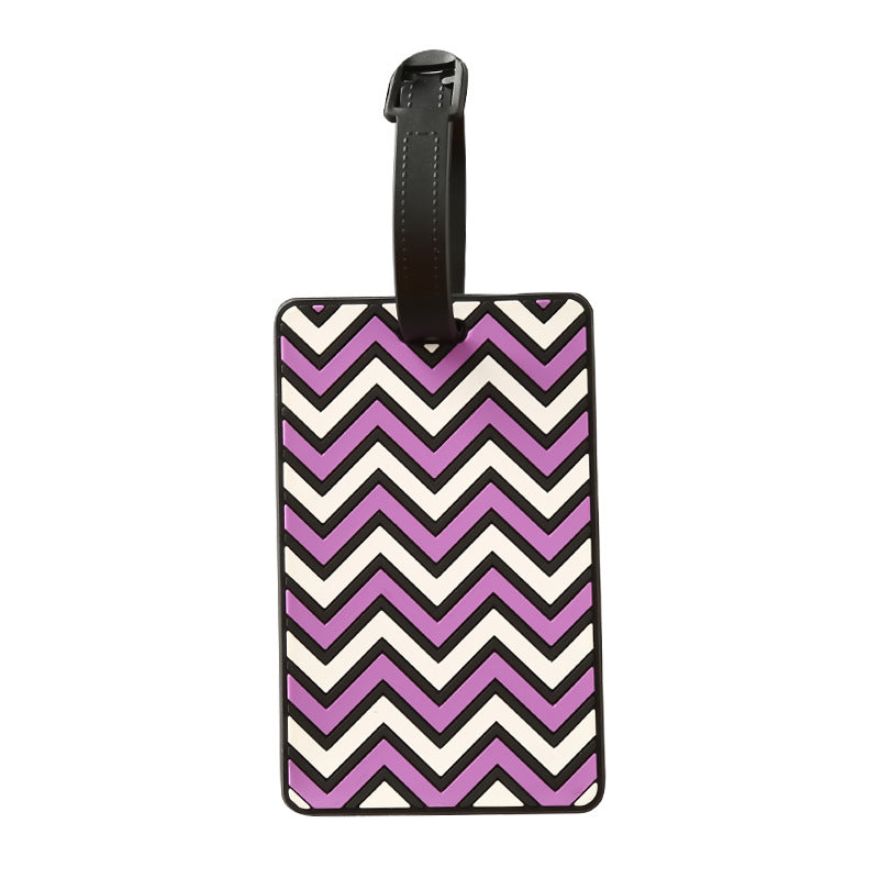 Women's Luggage Tag with Modern Zigzag Pattern Kalsten