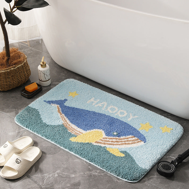 Playful Cartoon Bath Mat Kalsten