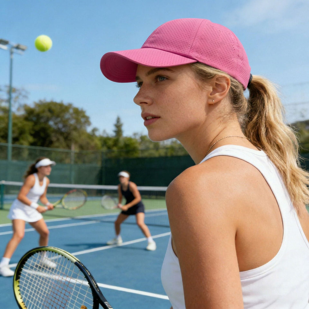Ladies sport cap with breathable upper material Brehn
