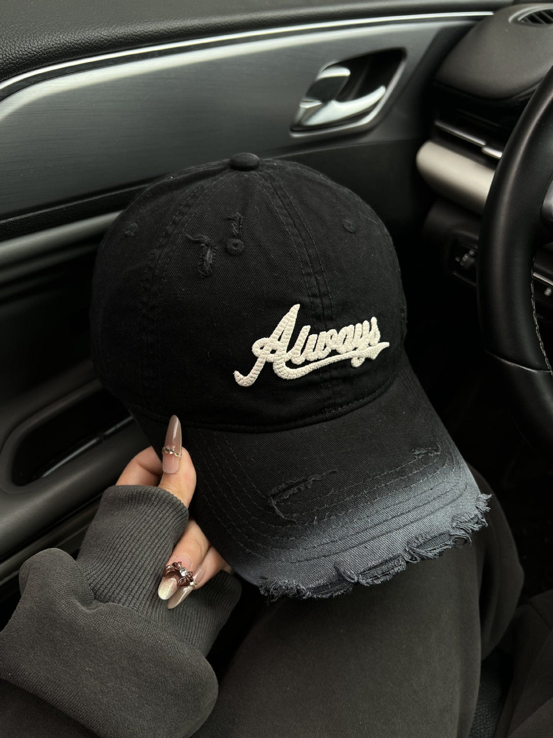 Women's Distressed Graphic Baseball Cap Kalsten