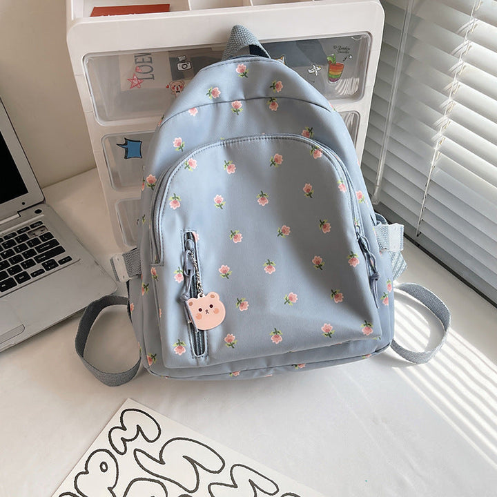 Floral Printed Casual School Backpack