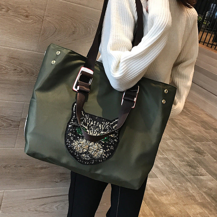 Stylish shoulder bag with unique cat motif Kalsten