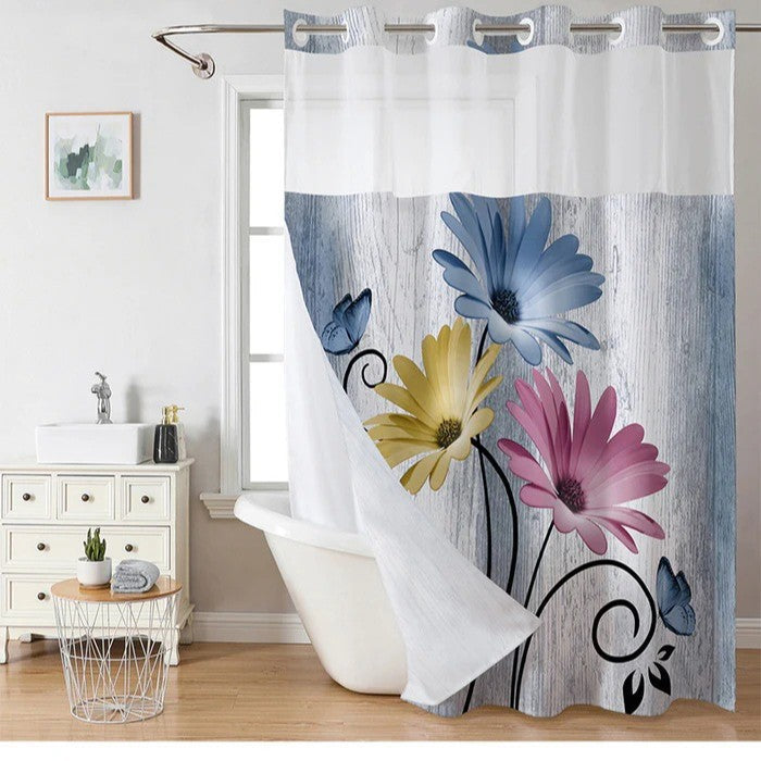 Artistic Floral Shower Curtain Kalsten