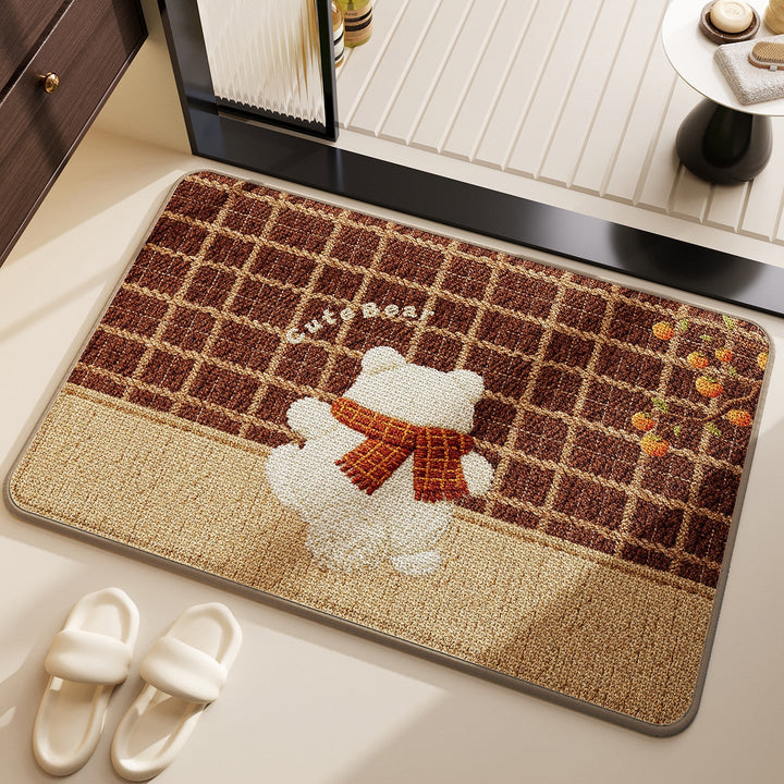 Playful Dog-Themed Bath Mat Kalsten