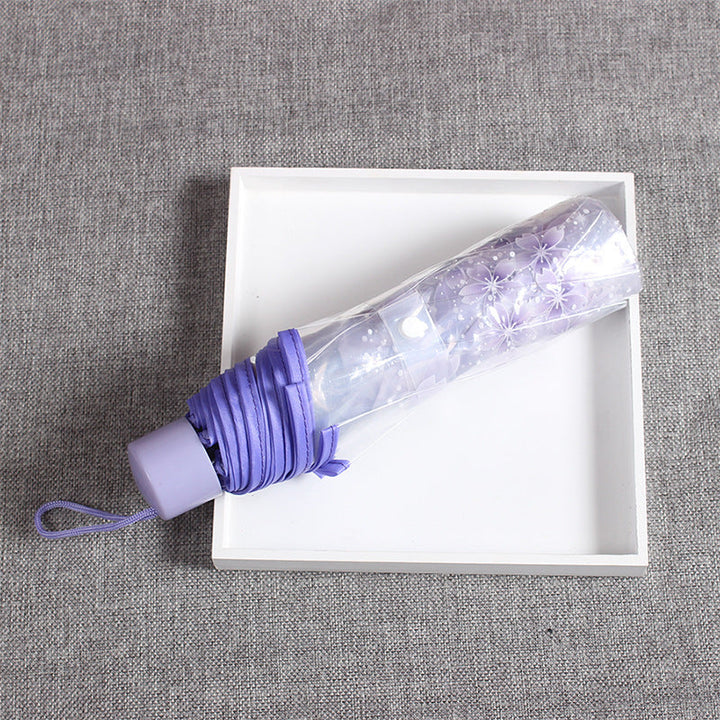 Women's elegant and portable umbrella with floral design Kalsten