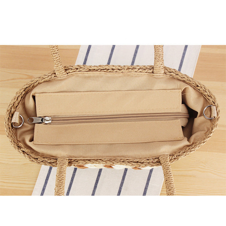 Braided Designer Handbag with Removable Shoulder Strap Kalsten