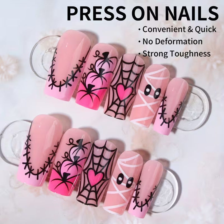 Halloween-Themed Art Nail Set Kalsten