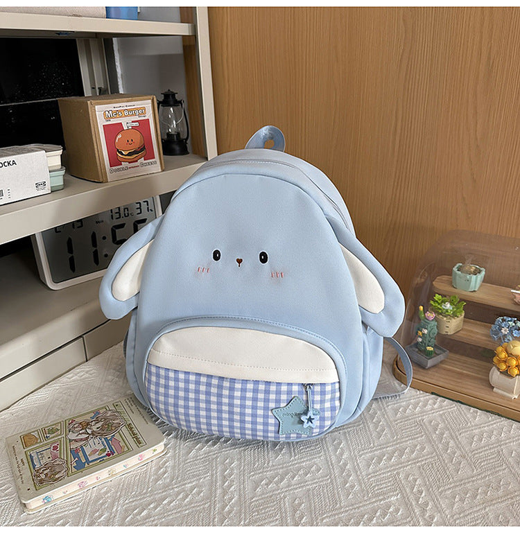 Adorable Bunny-Ears Mini School Backpack