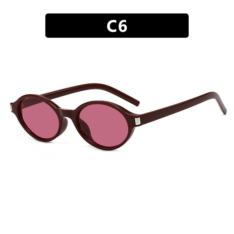 Women's elegant round sunglasses with modern frame Kalsten