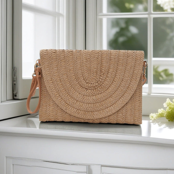 Woven Natural Material Crossbody Bag Kalsten