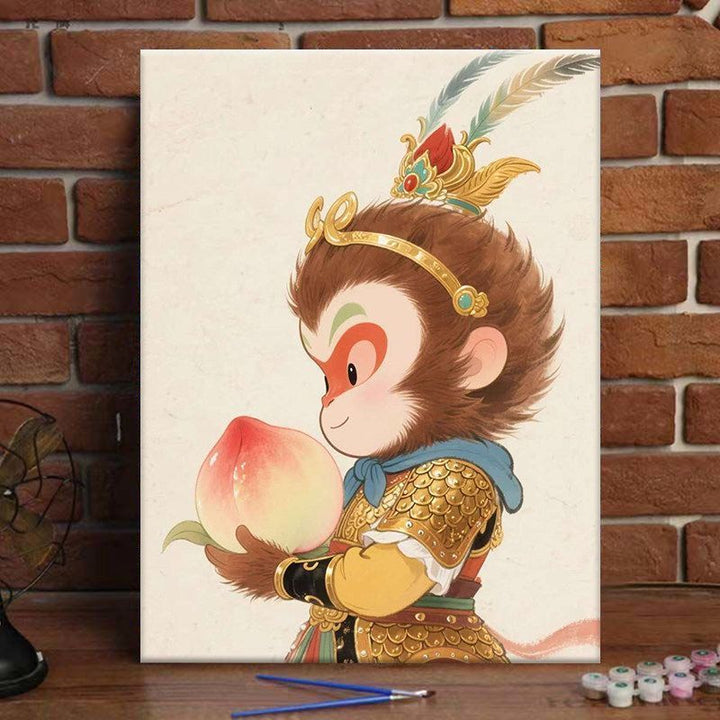 Whimsical Monkey Adventure Art Print Kalsten