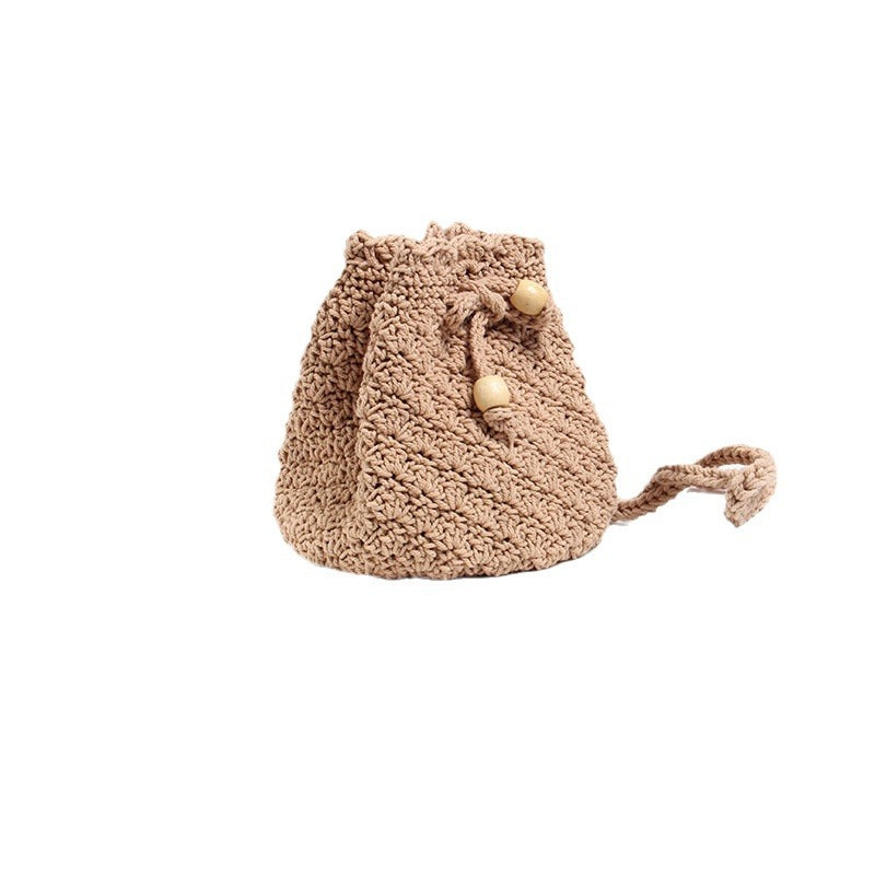 Hand-knotted Shoulder Bag in Modern Boho Style Kalsten