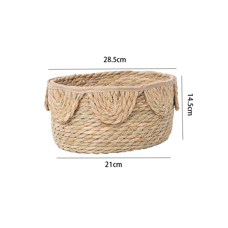 Stylish storage basket with wave rim Acalora