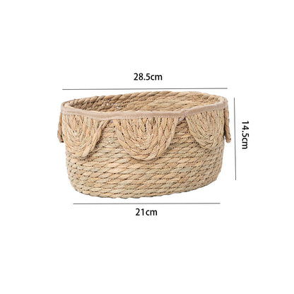 Stylish storage basket with wave rim Acalora